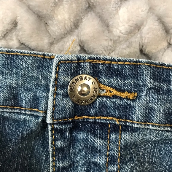 JeanBay Embellished Jean Shorts, Size 16, Colour Dark Denim. - Picture 10 of 10